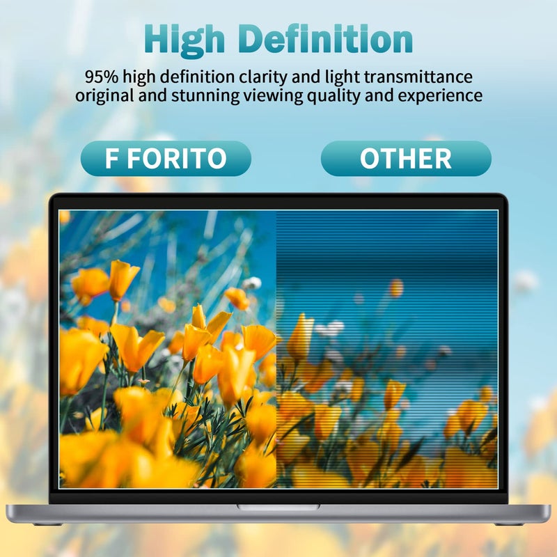 FFORITO F FORITO 2-Pack 16 inch Anti Blue Light Screen Protector, Eye Protection Anti Glare & Blue Light Blocking Screen Filter Compatible with All 16" Laptops with 16:10 Aspect Ratio - Image 5