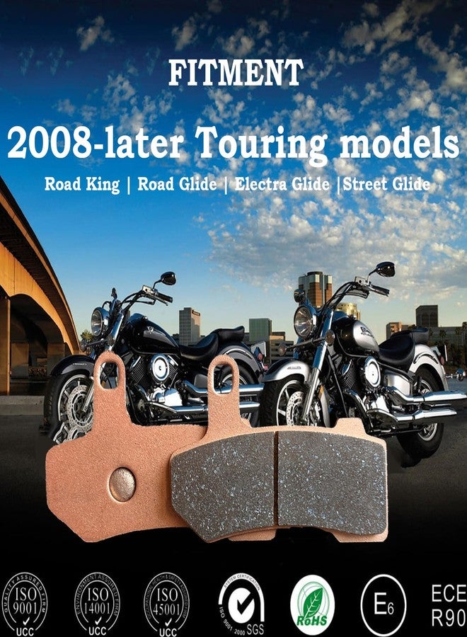 Inkesky Sintered Motorcycle Brake Pads Compatible with Harley Davidson/EBC (3 Sets) - Image 4