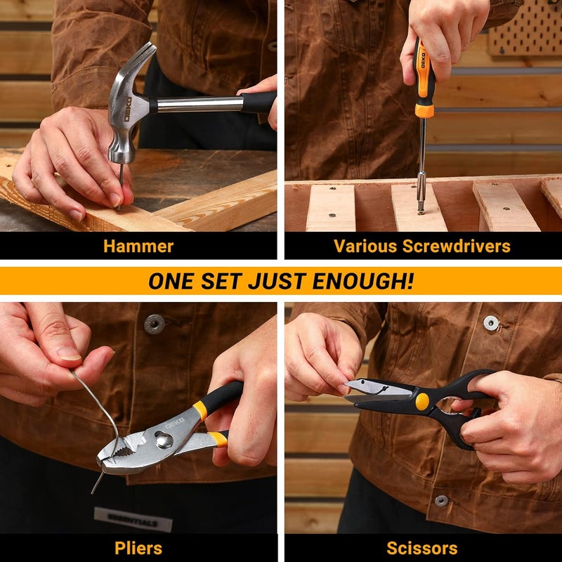 DEKO 62 Piece Tool Kit Set for Home & Office - General DIY Repair & Maintenance - Image 5