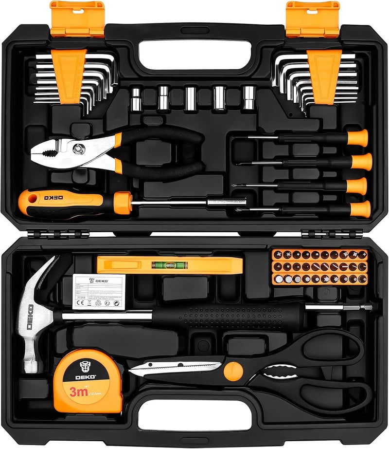DEKO 62 Piece Tool Kit Set for Home & Office - General DIY Repair & Maintenance - Image 1