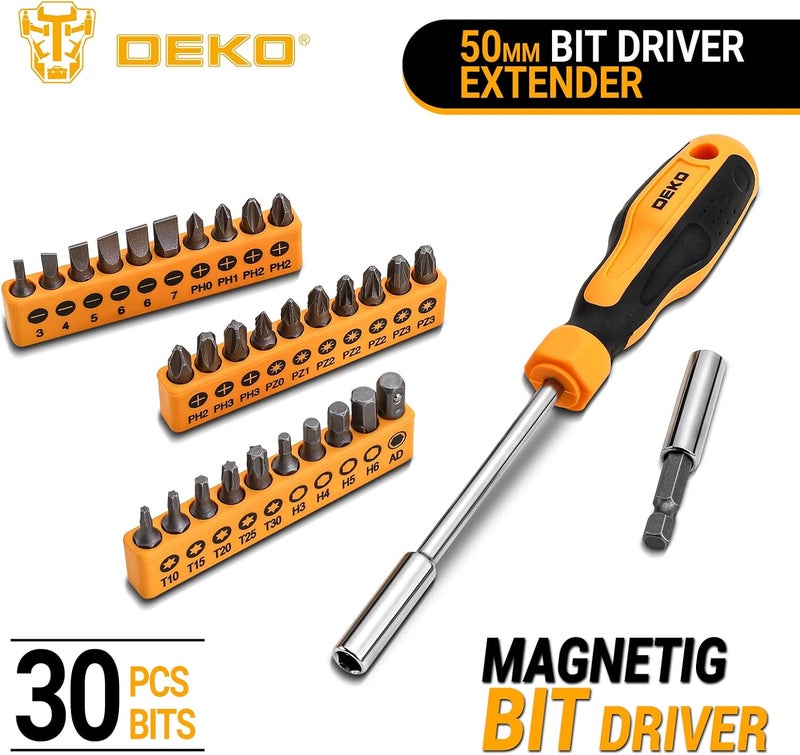 DEKO 62 Piece Tool Kit Set for Home & Office - General DIY Repair & Maintenance - Image 3
