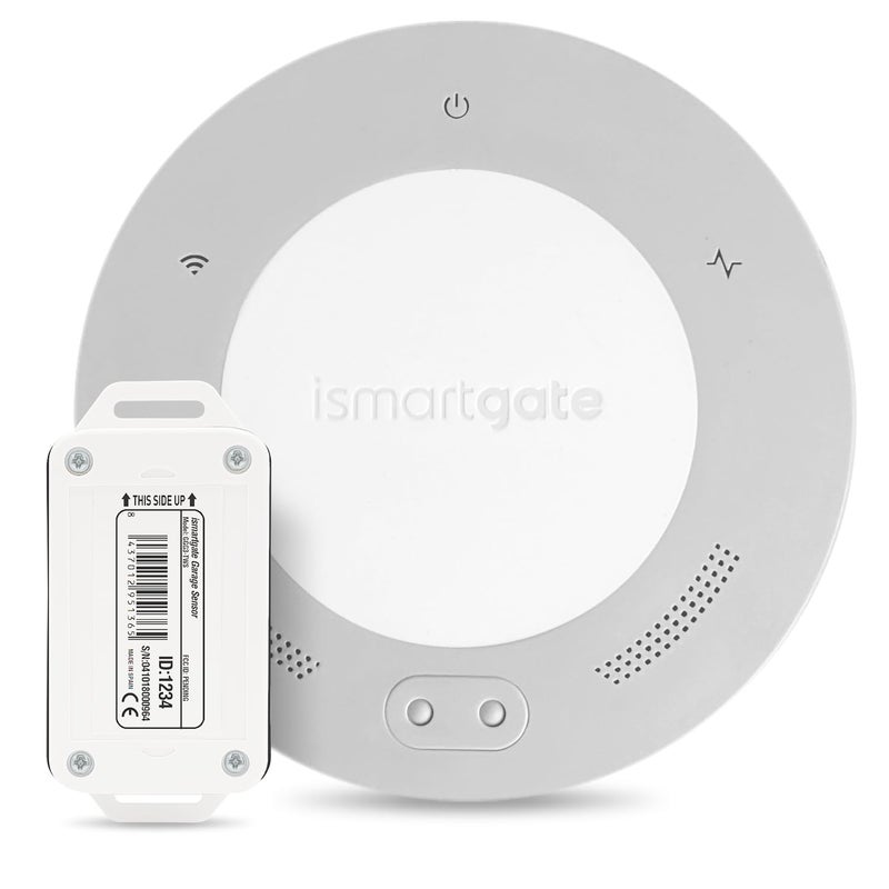 ISMARTGATE ismartgate LITE Smart Garage Door Opener Remote, APP Control, Compatible with Apple Homekit, Amazon Alexa, Google Assistant, IFTTT, Compatible with All Garage doors. Wireless sensor included.  - Image 1