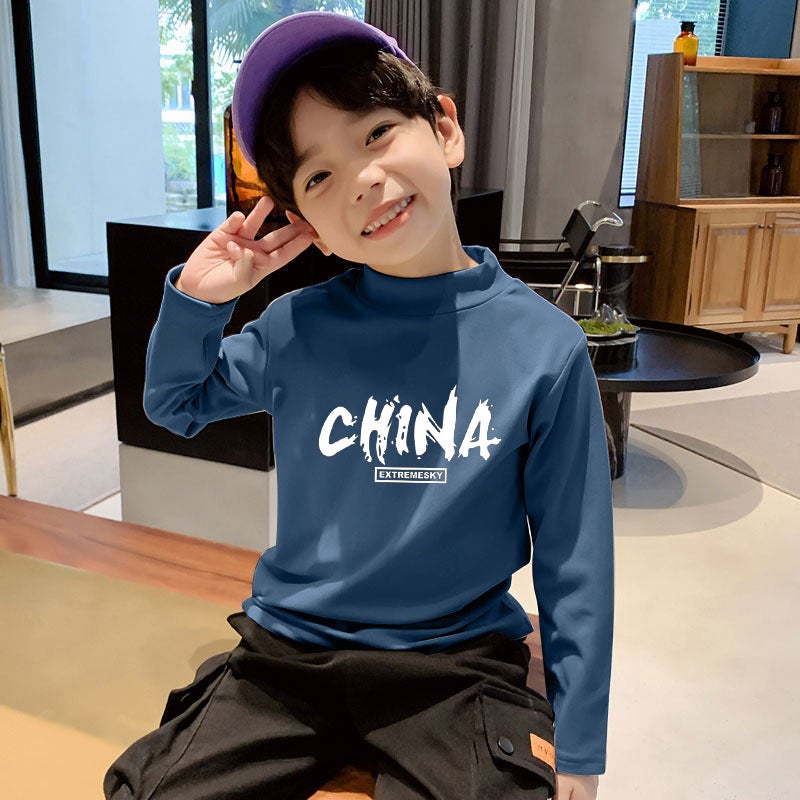 Y2328#100% Cotton Children'S Long Sleeve Base Shirt Printed Western Style Casual T-Shirt Baby Girl Top Trendy T - Image 4
