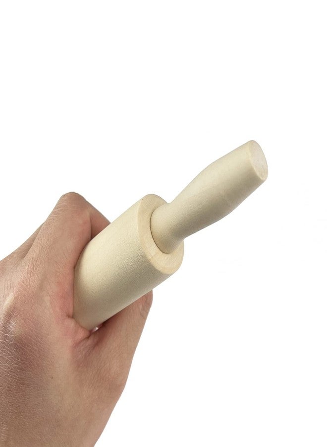 Miokun 6 Pack Wood Small Rolling Pin for Kids, 7.9 Inch Kids Rolling Pin for Home Kitchen - Image 5