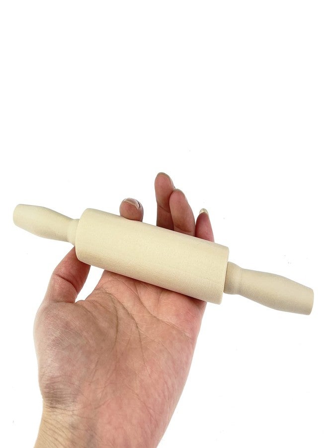 Miokun 6 Pack Wood Small Rolling Pin for Kids, 7.9 Inch Kids Rolling Pin for Home Kitchen - Image 4