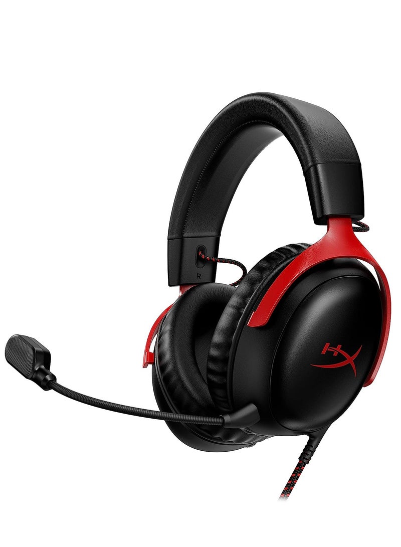 HYPERX Cloud III – Wired Gaming Headset, PC, PS5, Xbox Series X|S, Angled 53Mm Drivers, DTS, Memory Foam, Durable Frame, Ultra-Clear 10Mm Mic, USB-C, USB-A, 3.5Mm - Image 1