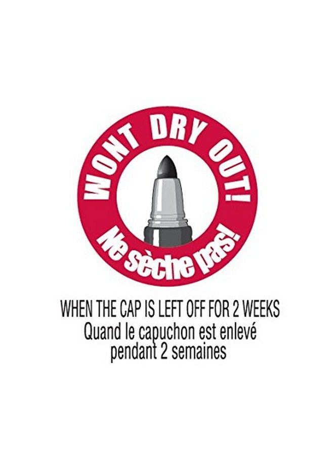 Bic Gpm241Bk Marking Fine Tip Permanent Marker Black 24/Pack - Image 4