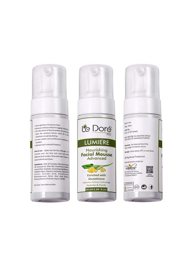 Le Dore Lumiere Foaming Oil Cleanser Face Wash | Nourish & Cleanse | For Acne Prone Skin (50 Ml) - Image 2