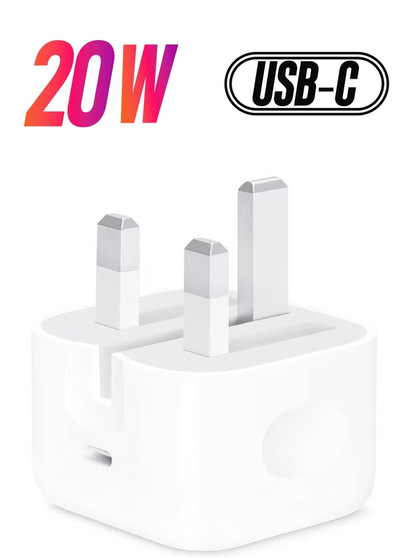 20W Fast Charger | USB C Wall Fast Charger Compatible with 15/14/14 Pro/14 Pro Max/13/12/SE2020/11/XR/XS Max/X - Image 1