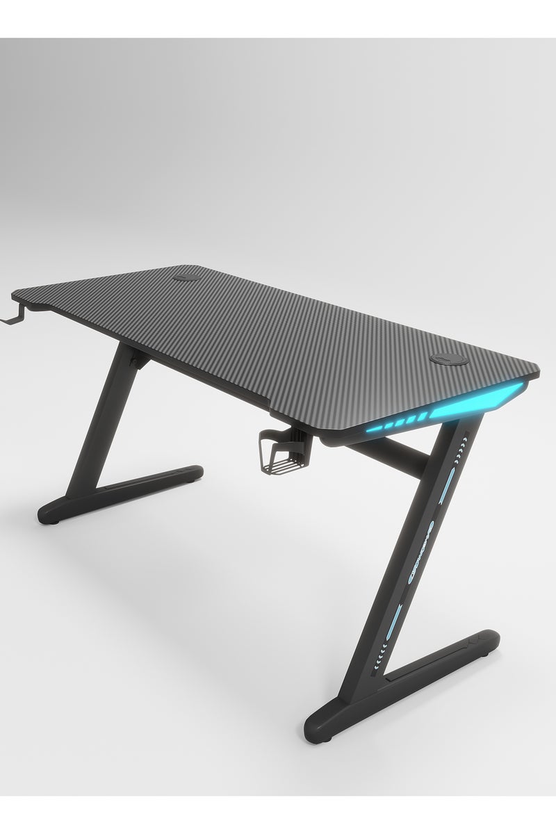 Luttec Gaming Table,Small Gaming Desk,Ergonomic PC Computer Desk,Computer Table with Carbon Fibre Surface, Kids Desk,Writing Study Desk or Home Office Desks,Ideal for Students and Gamers - Image 5