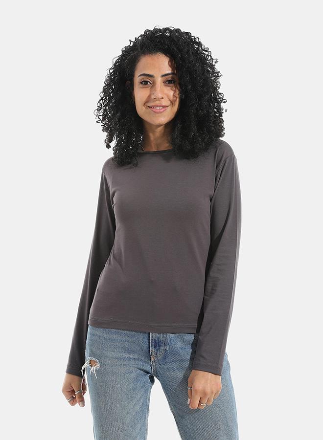 Xtcy Bodysuit single lycra sleeve neck women sharcol 2xl b28-sharcol-2xl - Image 1