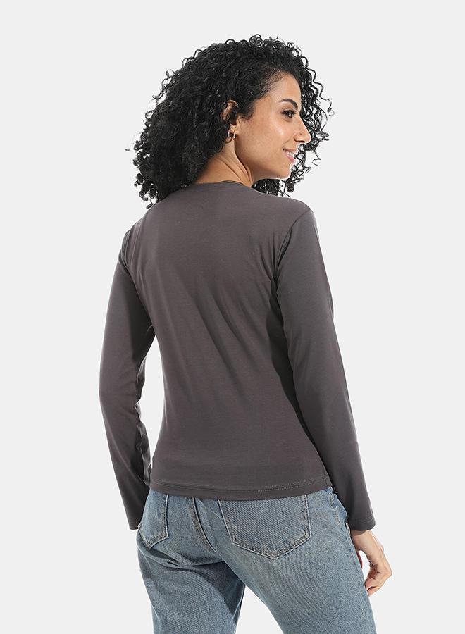 Xtcy Bodysuit single lycra sleeve neck women sharcol 2xl b28-sharcol-2xl - Image 3