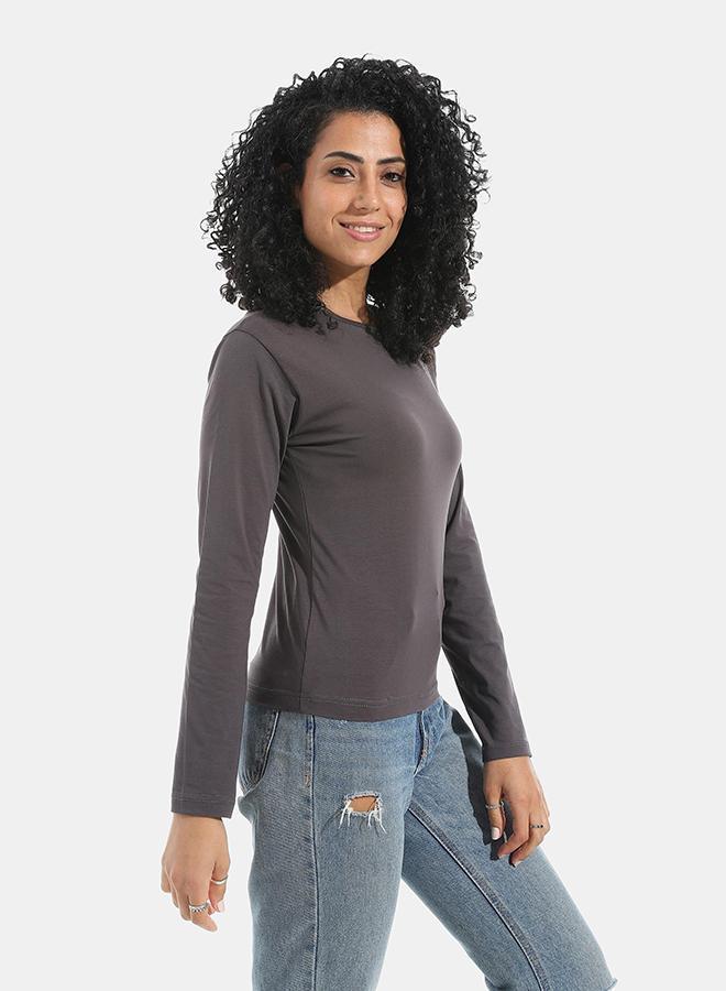 Xtcy Bodysuit single lycra sleeve neck women sharcol 2xl b28-sharcol-2xl - Image 2