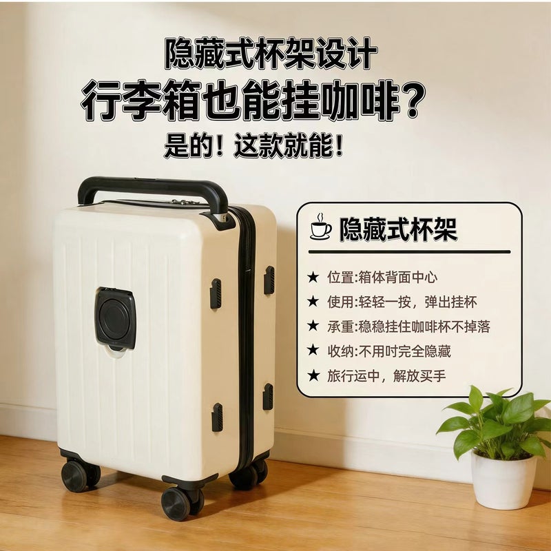 Waterproof Wide-Handle Suitcase with Large Capacity, Spinner Wheels, TSA Lock - Image 4