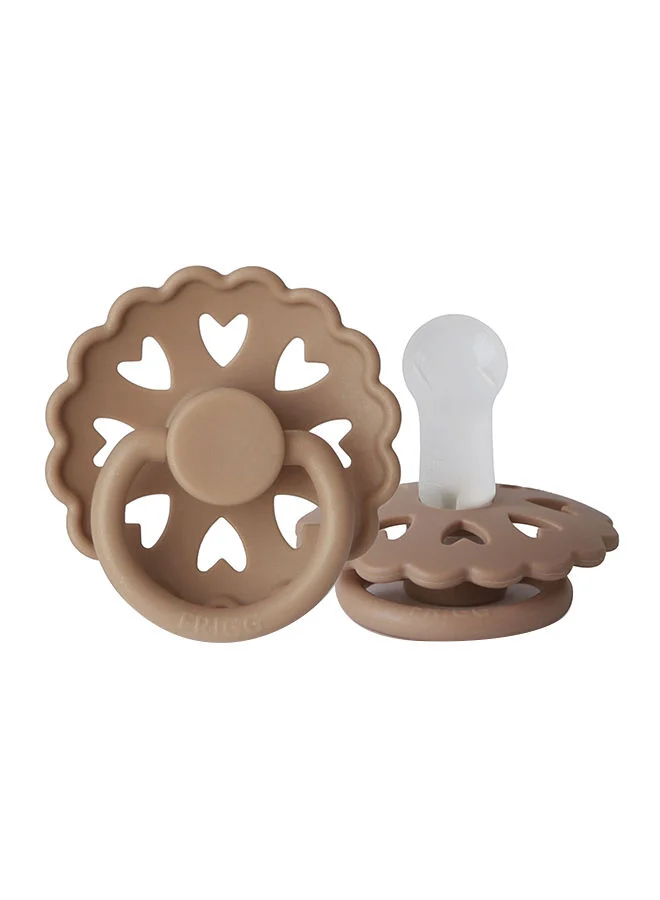FRIGG Pack Of 1 Fairytale Silicone Baby Pacifier 0-6M Silky Satin - Size 1