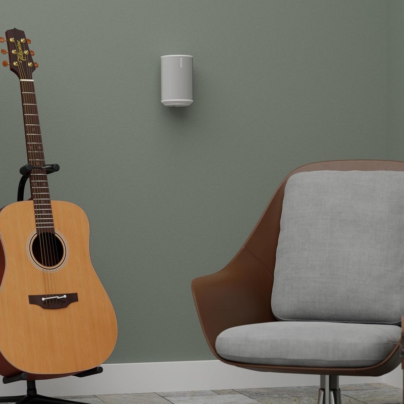 Sanus Fixed Speaker Wall Mount for Sonos Era 100™ (White Pair) - Image 3