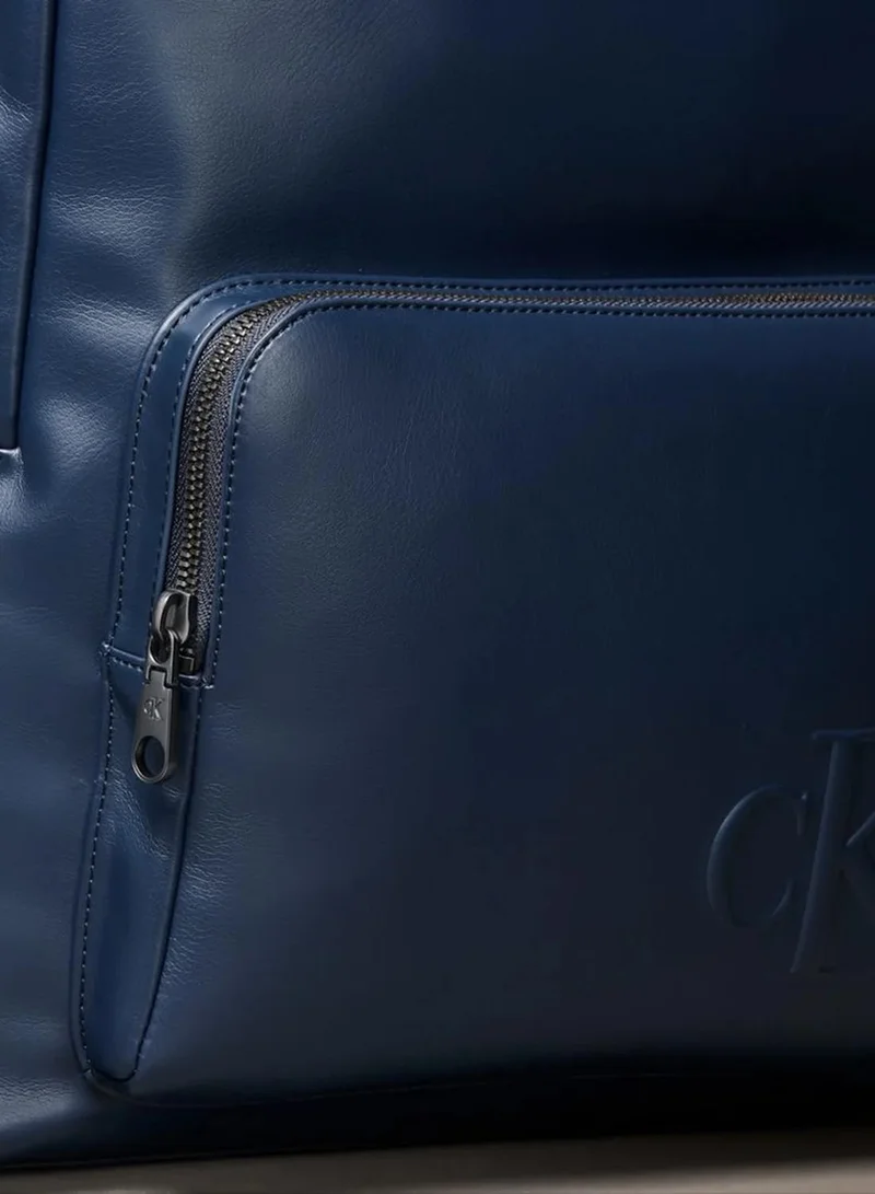 Calvin Klein Blue Nights Embossed Monogram Backpack for Men | Best Price UAE
