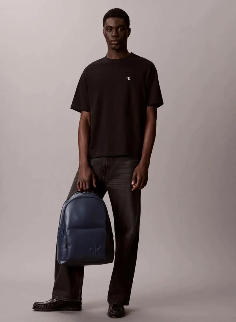 Calvin Klein Blue Nights Embossed Monogram Backpack for Men | Best Price UAE