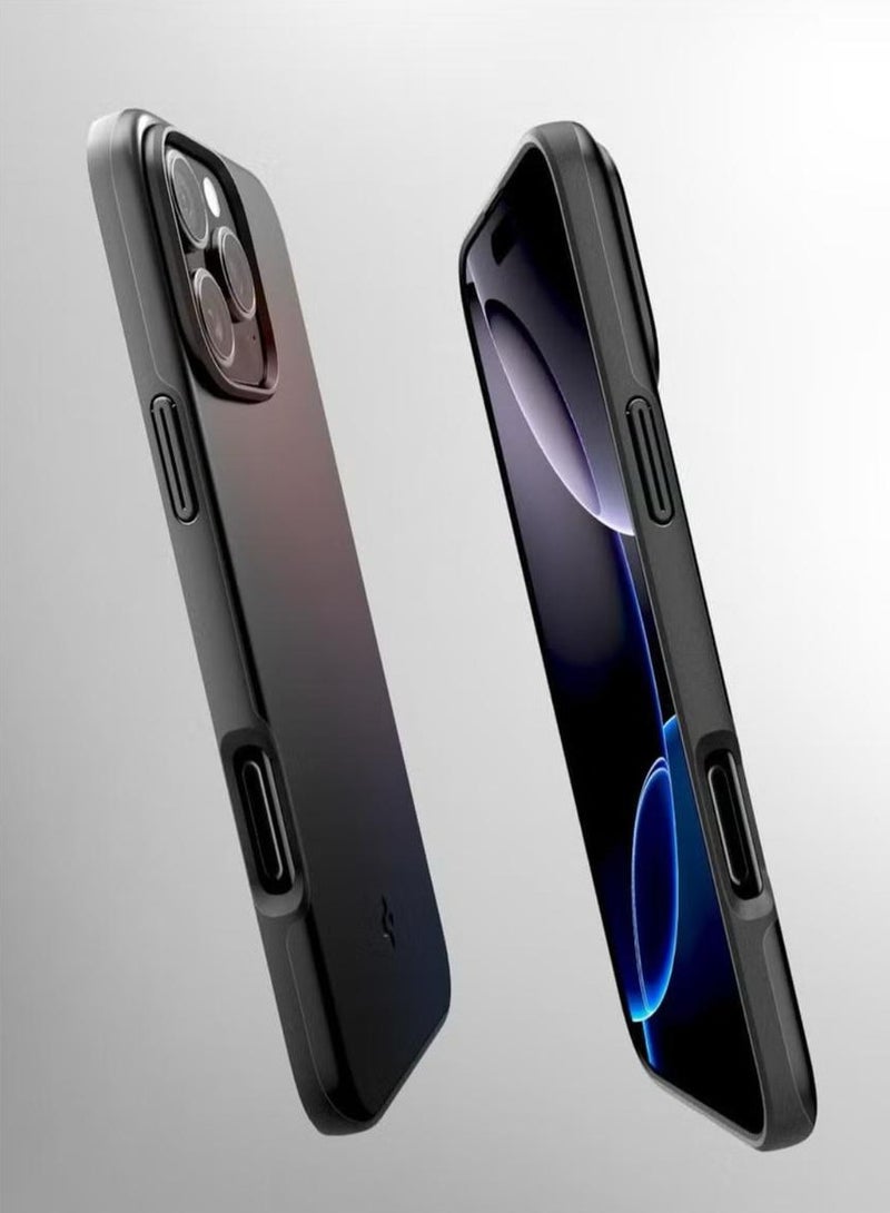 سبايجن غطاء حماية رفيع من MagFit لهاتف iPhone 16 PRO MagSafe (2024) - أسود - Image 3