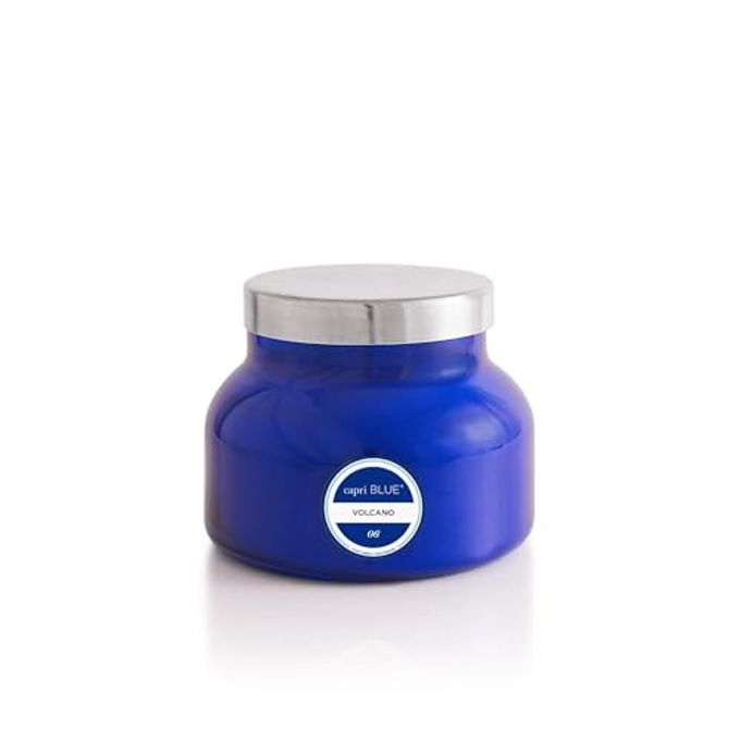 Capri Blue Volcano Scented Candles Luxury Glass Jar Candles for Home Scented with Tropical Fruit & Sugared Citrus Soy Wax Blend Capri Blue Volcano Blue Color (19 oz) - Image 1