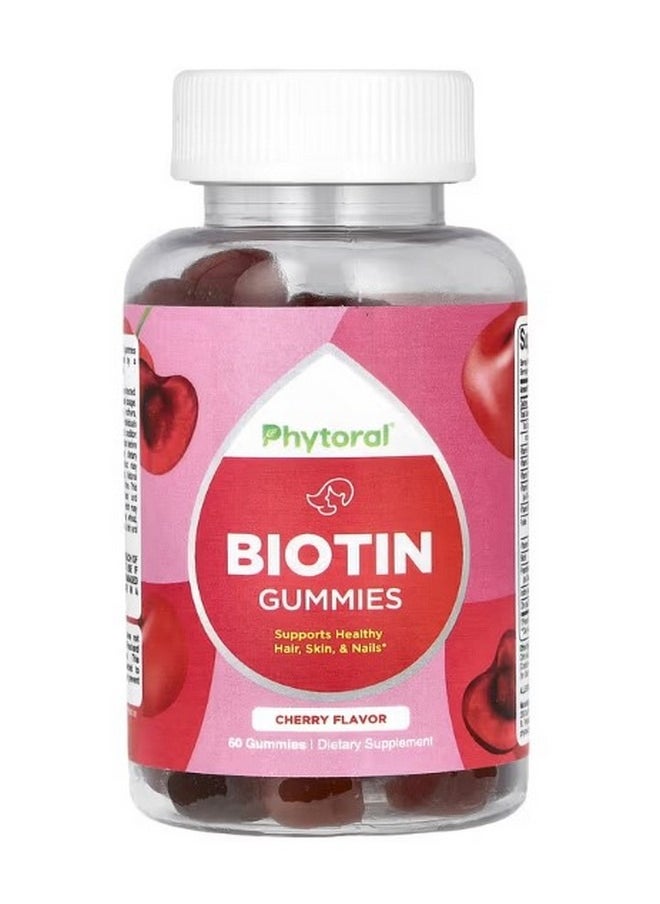 Phytoral Biotin Gummies Cherry  60 Gummies  - Image 1