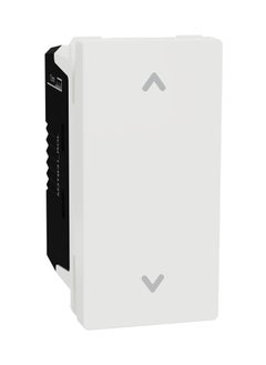 Schneider Electric Roller blind switch, Miluz E, 10A, 250V, 1 Module, White