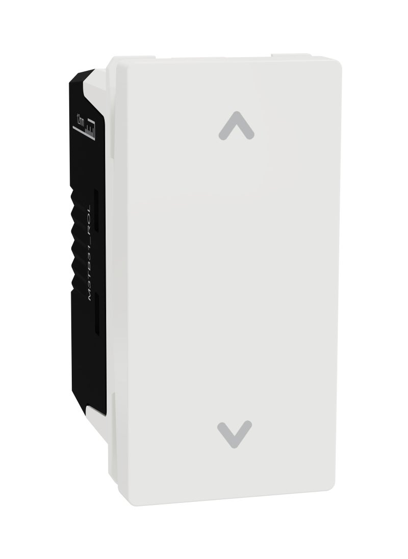 Schneider Electric - Schneider Electric Roller blind switch, Miluz E, 10A, 250V, 1 Module, White - Image 1