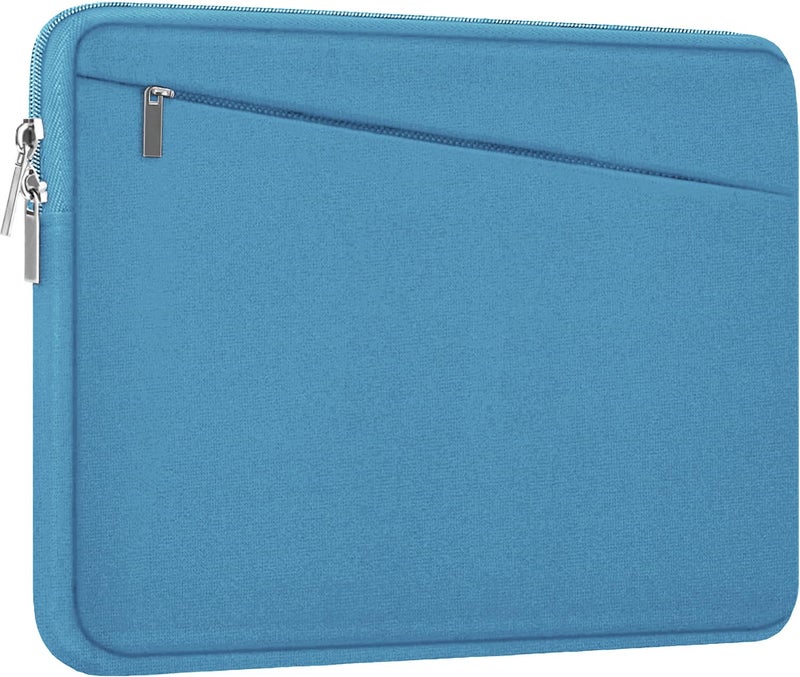 AREYLO 15.6 inch Laptop Sleeve, Slim Computer Carrying Bag Protective Cover Briefcase with Front Pocket, Durable Laptop Case for 15-16 Inch HP, Dell, Lenovo, Asus- Sky Blue - Image 1