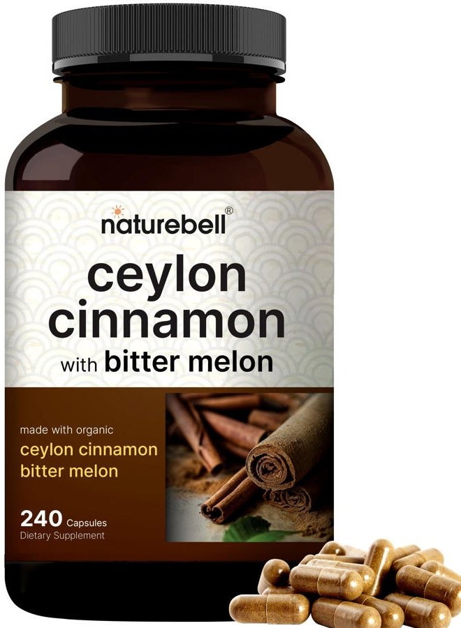 NatureBell Ceylon Cinnamon Per Serving, 240 Capsules - Image 1