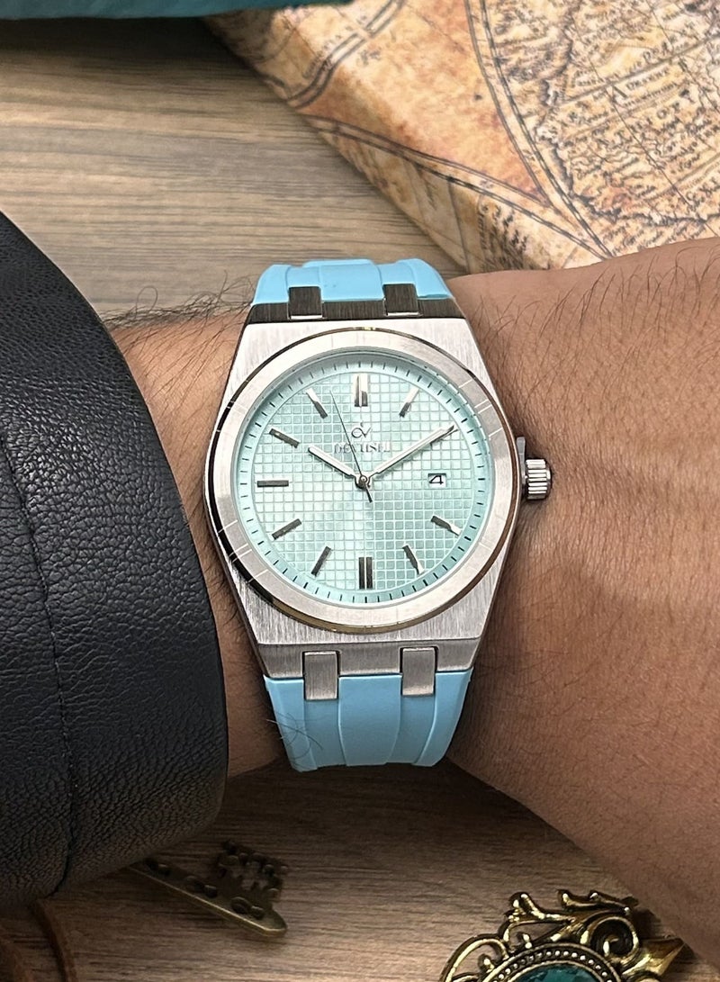 ديفوشي ساعة يد رجالية بتاريخ مطاط ضد الماء من ماركة ديفوشي - Image 1