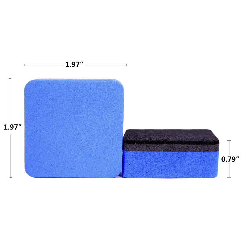 BINGBING Dry Erase Erasers, 36 Pack Magnetic Whiteboard Eraser Chalkboard Eraser Dry Eraser for Classroom Office and home (Blue) - Image 2