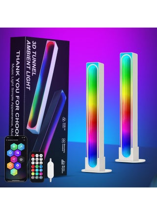 Smart RGB LED Gaming Light Bar, 2PCS Ambient Backlight with APP Control, Music Sync and DIY Features for TV, PC and Room Atmosphere Enhancement - pzsku/Z2B839B1A8ED0BDF4FC66Z/45/_/1722599338/ba01759b-1a67-4bc5-a14c-6b2677733358