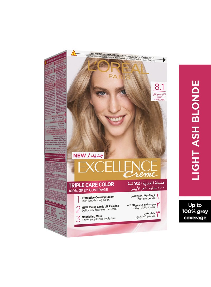 Excellence Creme Color 8.1 Ash Light Blonde 1 pkt