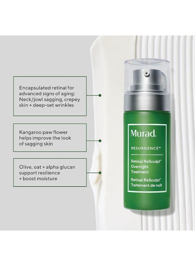 Murad Retinal Resculpt Overnight Treatment - Resurgence Anti-Aging Serum For Lines And Wrinkles - Image 2