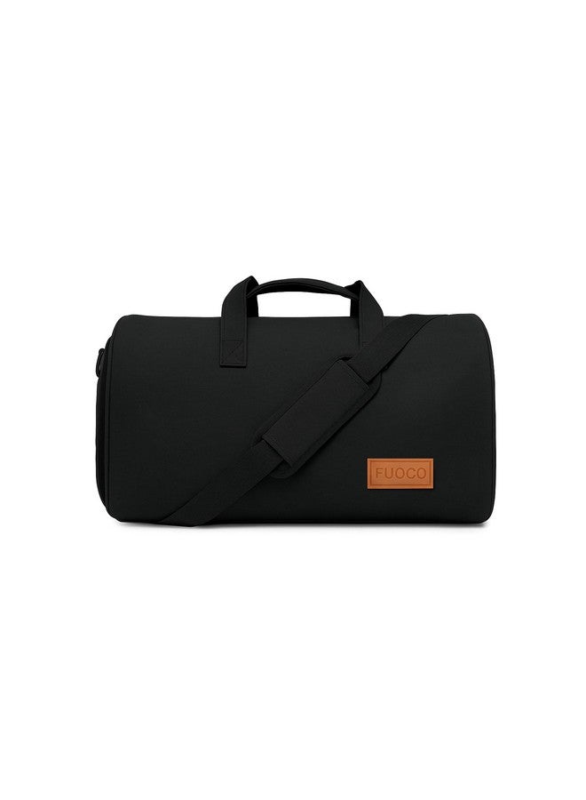 FUOCO Carry On Garment Bag for Travel, 2-in-1 Waterproof Duffle Bag with Suit Compartment | Convertible Hanging Garment Bag for Men and Women | Business Trip, Wedding, Overnight - Image 1