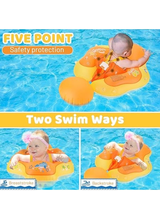 رقم 1 عوامة سباحة للأطفال – مضادة للتقلب بجوانب أمان، مصنوعة من PVC صديق للبيئة، أداة تدريب للسباحة للأطفال من 3 إلى 36 شهرًا - Image 4