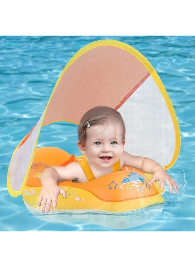 رقم 1 عوامة سباحة للأطفال – مضادة للتقلب بجوانب أمان، مصنوعة من PVC صديق للبيئة، أداة تدريب للسباحة للأطفال من 3 إلى 36 شهرًا - Image 1