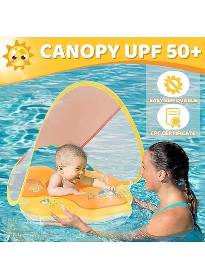 رقم 1 عوامة سباحة للأطفال – مضادة للتقلب بجوانب أمان، مصنوعة من PVC صديق للبيئة، أداة تدريب للسباحة للأطفال من 3 إلى 36 شهرًا - Image 2