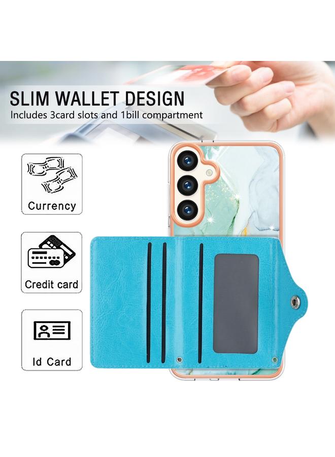 S-TOP Case For Samsung Galaxy S24+ 5G Marble Pattern IMD Card Slot Phone Case - Image 4