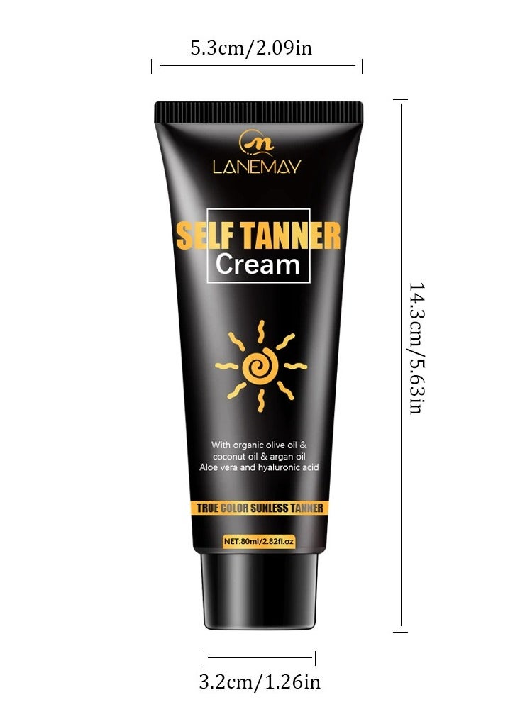 LANEMAY Tanning Cream Sun Tan Accelerator Natural Bronzing Lotion Fast Tan Golden Glow Body Tanning Moisturizer  - Image 5
