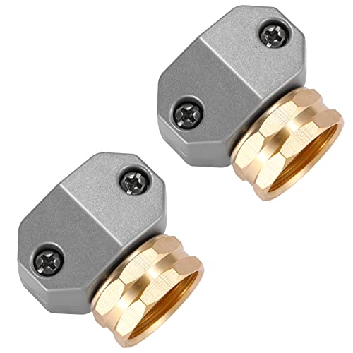 Sanpaint Zinc and Aluminum Female Coupling, Fits All 5/8-Inch and 3/4-Inch Garden Hose Repair Fitting, 2 Pack - Image 2