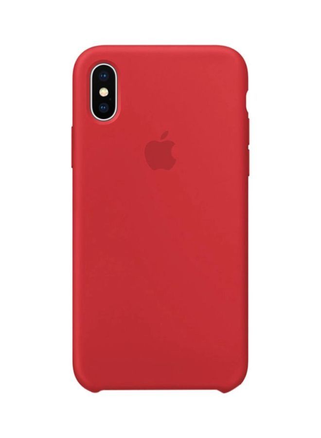 Silicone Back Cover For Apple iPhone Xs Max Red - Image 1
