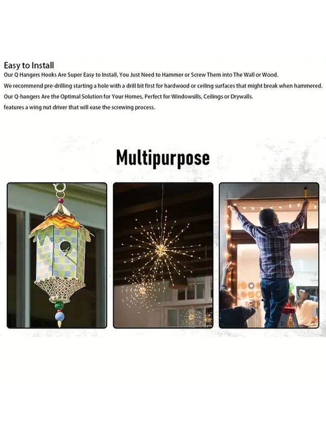 30pcs S Shape Hooks Rust Resistant Multifunctional Hangers With Safety Clasp - Image 5