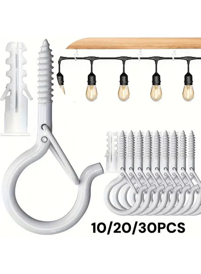 30pcs S Shape Hooks Rust Resistant Multifunctional Hangers With Safety Clasp - Image 2