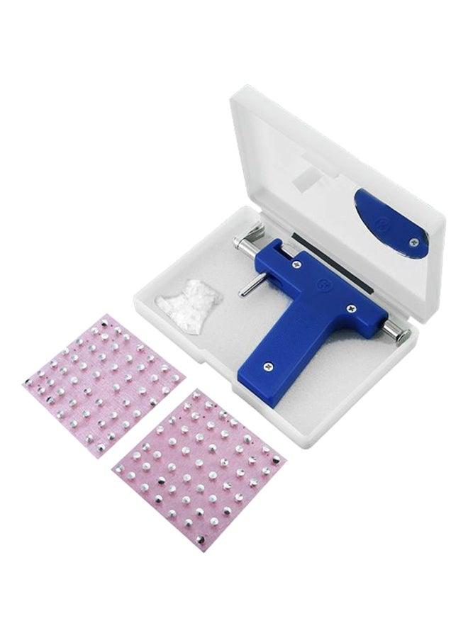 Ear Piercing Kit for Beginners with Modern Minimalist Design Stainless Steel Studs and Compact Organizer for Home Use - Image 1