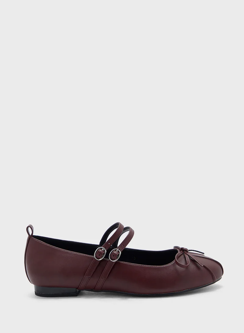 ايلا Mary Jane Double Strap Flat Shoe