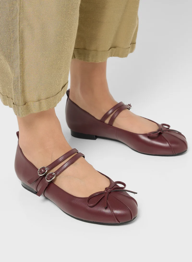 ايلا Mary Jane Double Strap Flat Shoe