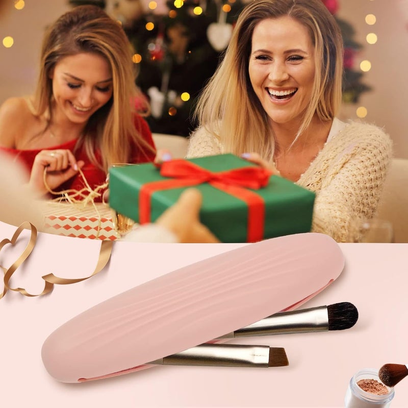Drizop Silicone Makeup Brush Holder Portable Makeup Bag Cosmetic Bag Portable Travel Bag Makeup Brush Bag Waterproof Makeup Brush Holder for Makeup Brushes Gift for Women and Girls - Image 5