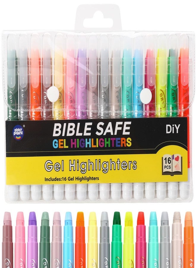abby paint No Bleed Bible Highlighters,16 Assorted Colors Dry Highlighters,Bible Safe,No Bleed,Fade or Smear, School and Office Supplies - Image 1