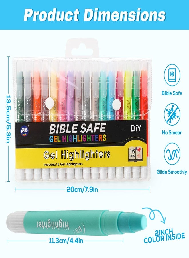 abby paint No Bleed Bible Highlighters,16 Assorted Colors Dry Highlighters,Bible Safe,No Bleed,Fade or Smear, School and Office Supplies - Image 3